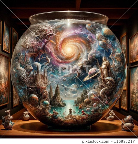 水族箱裡倒映的宇宙 水族箱裡倒映的宇宙 116955217