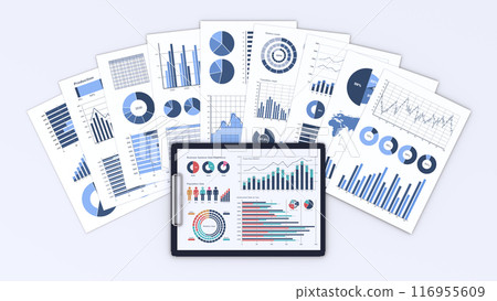 Image of business documents and clipboard, business strategy development and data analysis Image of business documents and clipboard, business strategy development and data analysis 116955609