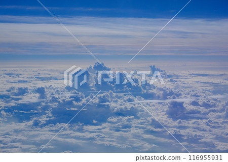 July clouds seen from the plane 116955931