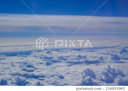 從飛機上看到的七月雲 116955965