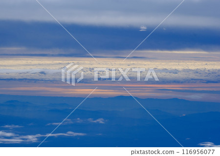 July clouds seen from the plane 116956077