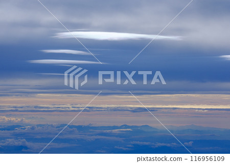 July clouds seen from the plane 116956109