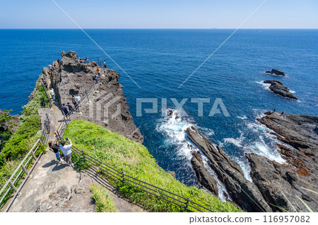 愛情圓滿的能量場熊野神社伊豆半島最南端的風景海岬色崎 116957082
