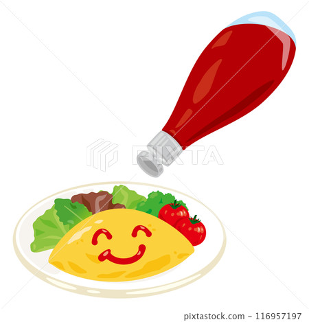 番茄醬煎蛋飯 番茄醬煎蛋飯 116957197