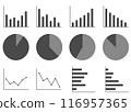 Graph icon set monochrome 116957365