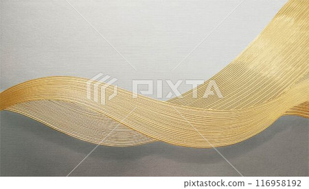 金色畫筆墨水圖案日式紋理垃圾背景框架桌布插圖 116958192