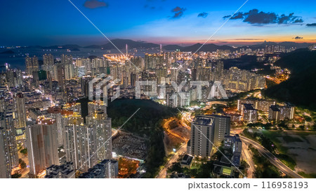 July 5 2024 the landscape of the Shek Kip Mei, hk July 5 2024 the landscape of the Shek Kip Mei, hk 116958193