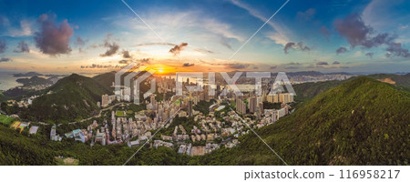 July 13 2024 view fromWong Nai Chung Gap, the Happy village July 13 2024 view fromWong Nai Chung Gap, the Happy village 116958217