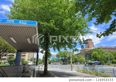 名古屋市政府及最近的車站（愛知縣名古屋市中區） 116958333