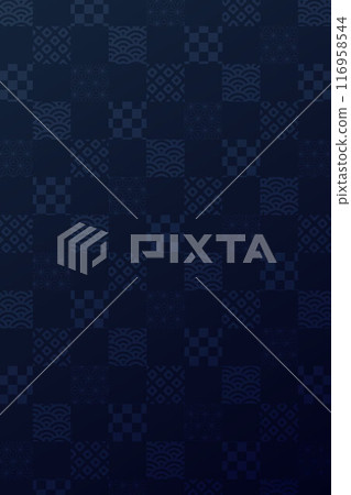 日本圖案背景海軍藍色 116958544