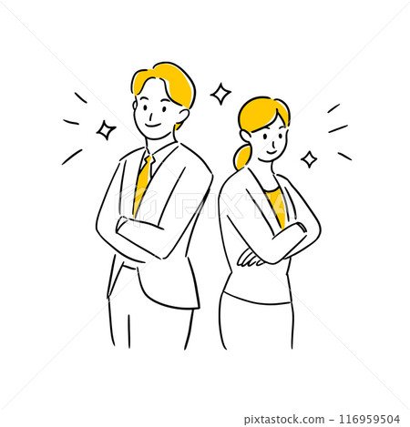 Business person with arms folded 116959504