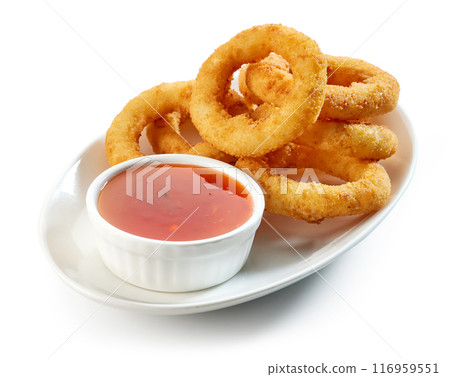 fried onion rings fried onion rings 116959551