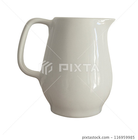 ceramic jug isolated ceramic jug isolated 116959985