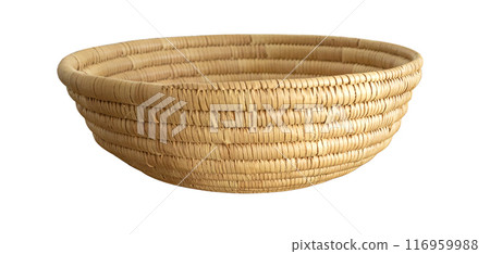 straw plate on a white straw plate on a white 116959988