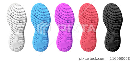 Set of sole of shoes. Set of sole of shoes. 116960068
