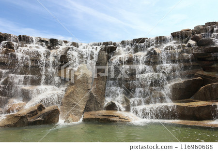 Satsuryu Falls of the Ryusato Village of the National Sanuki Manno Park Satsuryu Falls of the Ryusato Village of the National Sanuki Manno Park 116960688