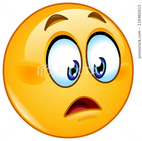 Slightly Shocked Emoticon 116960815