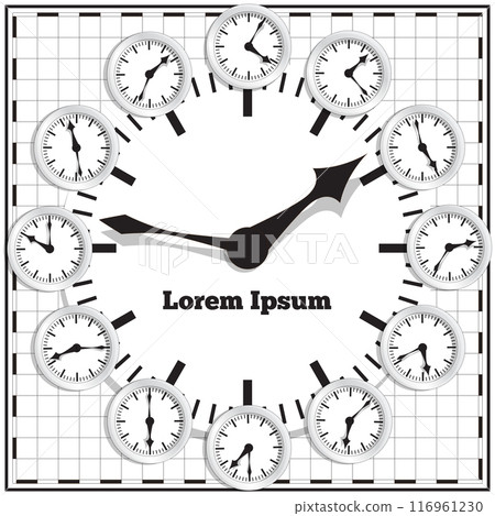 Clock. Vector illustration. 116961230