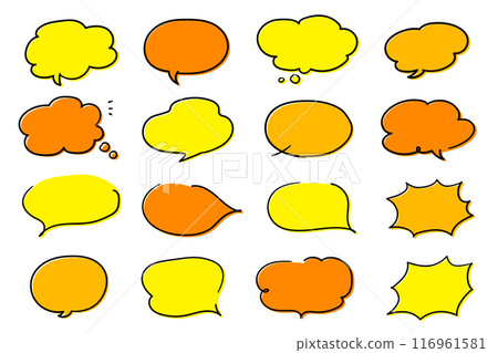 彩色語音氣泡_粗線_黃色調 116961581