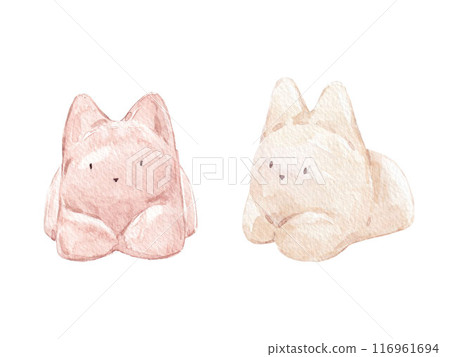 Beautiful stock illustration with watercolor hand drawn delicious Asian panna cotta dessert. Clip art. Cake illustration for menu design. Beautiful stock illustration with watercolor hand drawn delicious Asian panna cotta dessert. Clip art. Cake illustration for menu design. 116961694