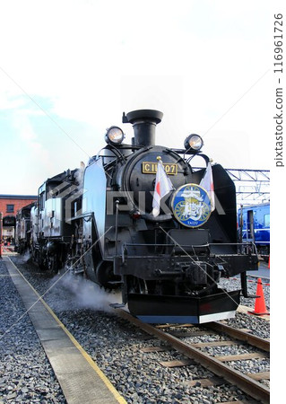 Steam locomotive sound ... 150th anniversary of the opening of the railway "SL steam whistle all at once" SL Taiki Tobu Railway, Shimoima City engine district 116961726
