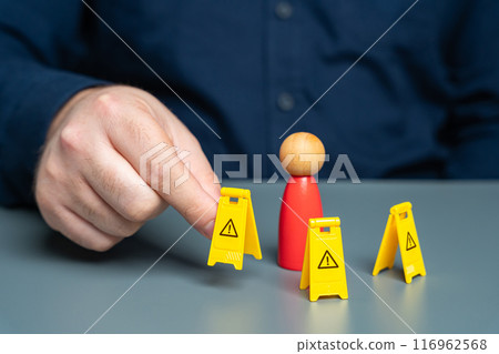 To protect a toxic person from society. Restrictions on freedoms and rights of a citizen. Prohibitions on certain types of activities for criminals who have served their sentences. 116962568