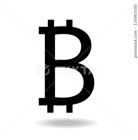Bitcoin icon sign payment symbol 116963588