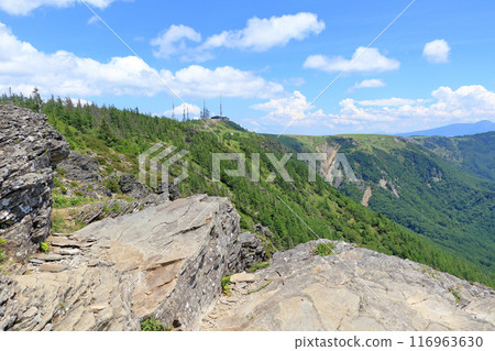 Summer view of Utsukushigahara Plateau from Ogahana Summer view of Utsukushigahara Plateau from Ogahana 116963630