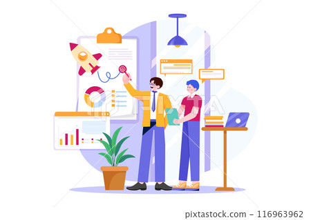 Workers Are Discussing Their Future Project 116963962