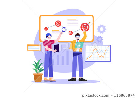 Guys Are Launching A Startup On A Virtual Screen Guys Are Launching A Startup On A Virtual Screen 116963974