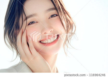 Beautiful skin female model/skin care "AI generated images" 116964246