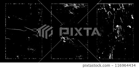 Black and white grunge. Distress overlay texture. Abstract surface dust and rough dirty wall background concept. Distress illustration simply place over object to create grunge effect. Vector EPS10. Black and white grunge. Distress overlay texture. Abstract surface dust and rough dirty wall background concept. Distress illustration simply place over object to create grunge effect. Vector EPS10. 116964434