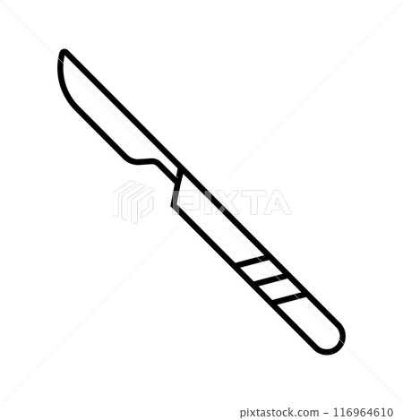 surgical scalpel icon symbol surgical scalpel icon symbol 116964610
