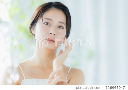 年輕女性的美麗形象 116965047