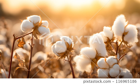 Close-up of cotton in a field Close-up of cotton in a field 116965186