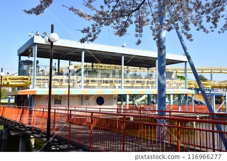 Isesaki City, Kakuzoji Amusement Park roller coaster ride 116966277