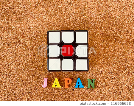 由3D拼圖製成的日本國旗 116966638