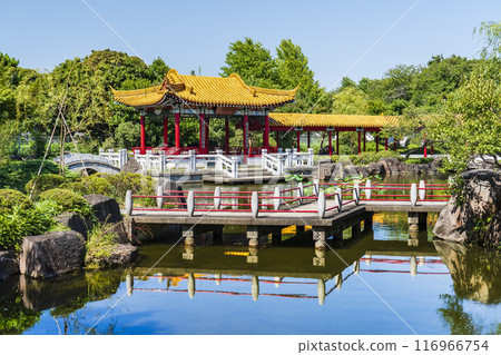 Scenery of Japanese Chinese garden "Shenzhuen" [Kanagawa Prefecture Kawasaki City] 116966754