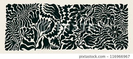 Floral Abstract Vector graphic Art Floral Abstract Vector graphic Art 116966967
