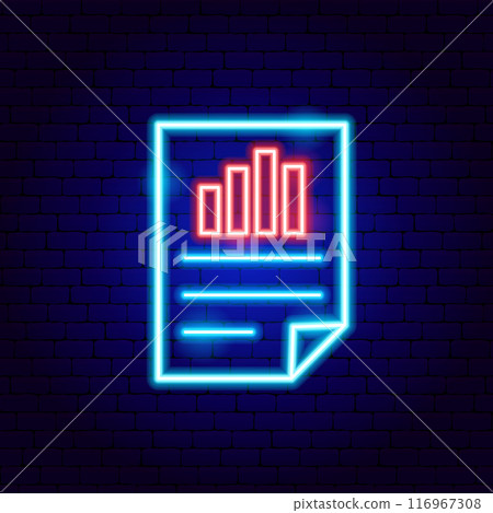 Growth Report Neon Sign 116967308