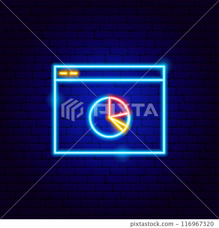 Web Statistics Neon Sign 116967320
