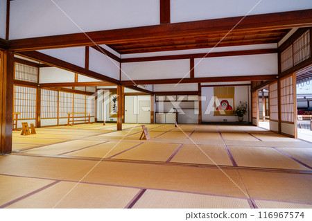 Kyoto, Japan - January 8, 2024: Tenryuji Temple. 1994, Part of the work "Old Kyoto History and Ancient Sites", United States Curriculum Kyoto, Japan - January 8, 2024: Tenryuji Temple. 1994, Part of the work "Old Kyoto History and Ancient Sites", United States Curriculum 116967574