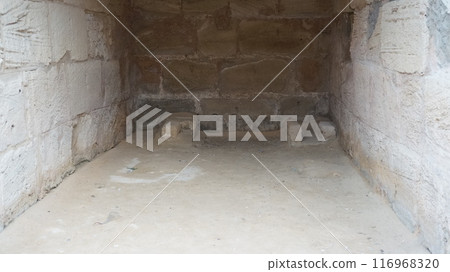 El Jem Amphitheatre, waiting room for gladiators and animals waiting their turn [Tunisia] 116968320