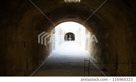 Underground passage of El Jem Amphitheatre (Tunisia) Underground passage of El Jem Amphitheatre (Tunisia) 116968323