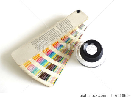 顏色樣本和放大鏡 顏色樣本列印 配色方案設計 設計師 116968604