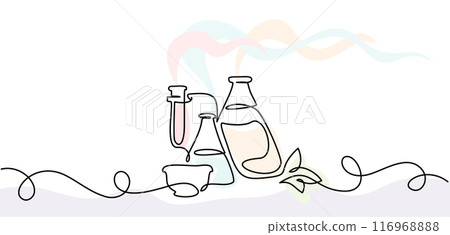 Chemistry and physics laboratory equipment education concept. Corner frame. Chemistry and physics laboratory equipment education concept. Corner frame. 116968888