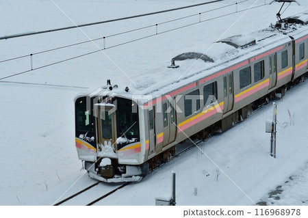 冬季的越後線（新潟縣） 116968978
