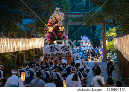 Yahiko Shrine's large lantern festival: 116969191