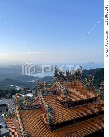 從台灣九條山看藍天和大海 從台灣九條山看藍天和大海 116969243