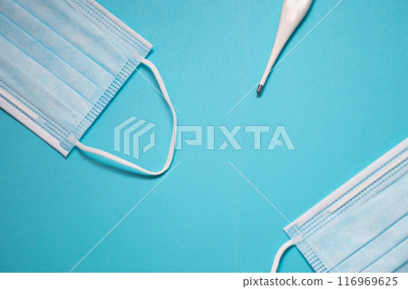 Coronavirus protection. Medical face masks for covid-19 116969625